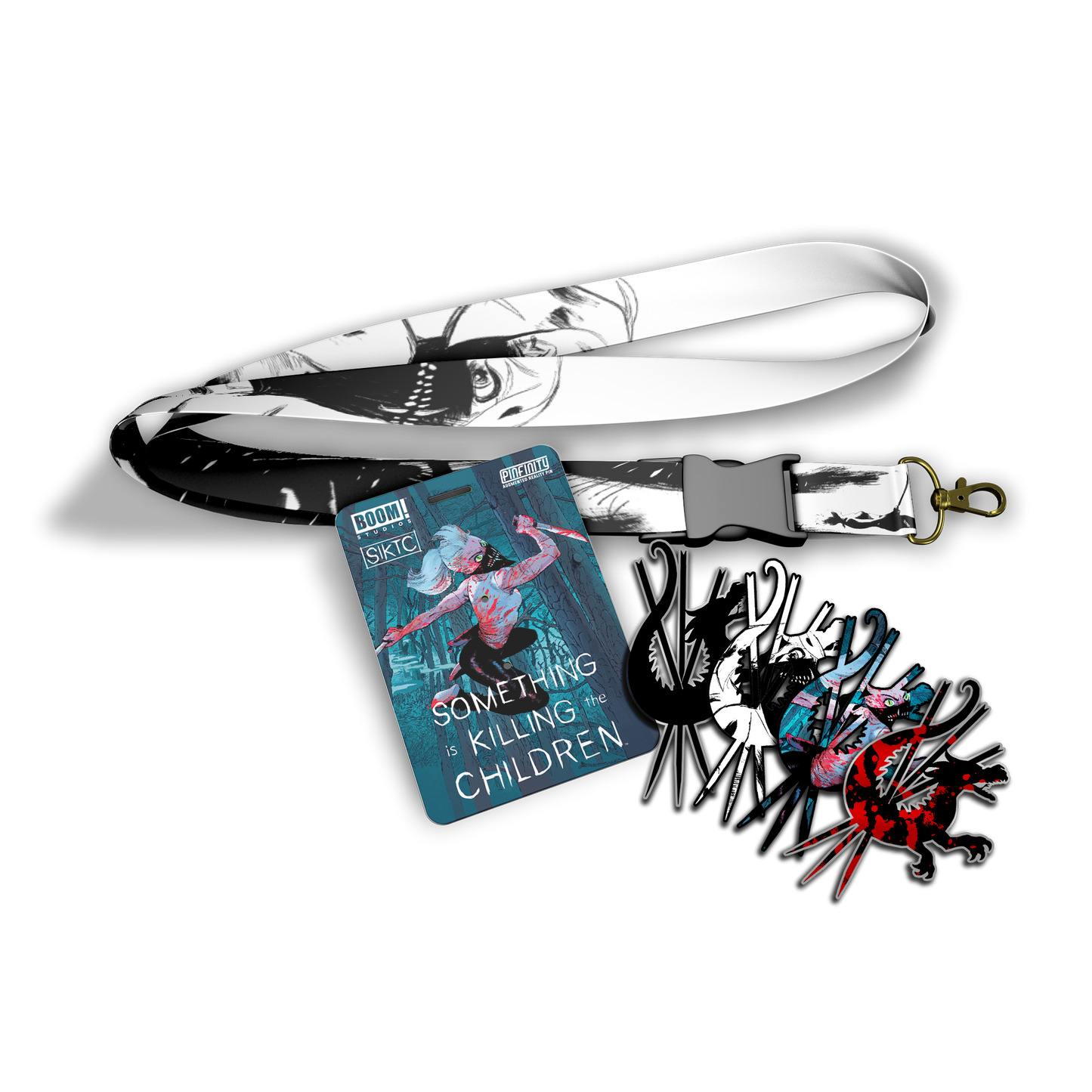 Something is Killing the Children Blind Box Pin & Lanyard Set