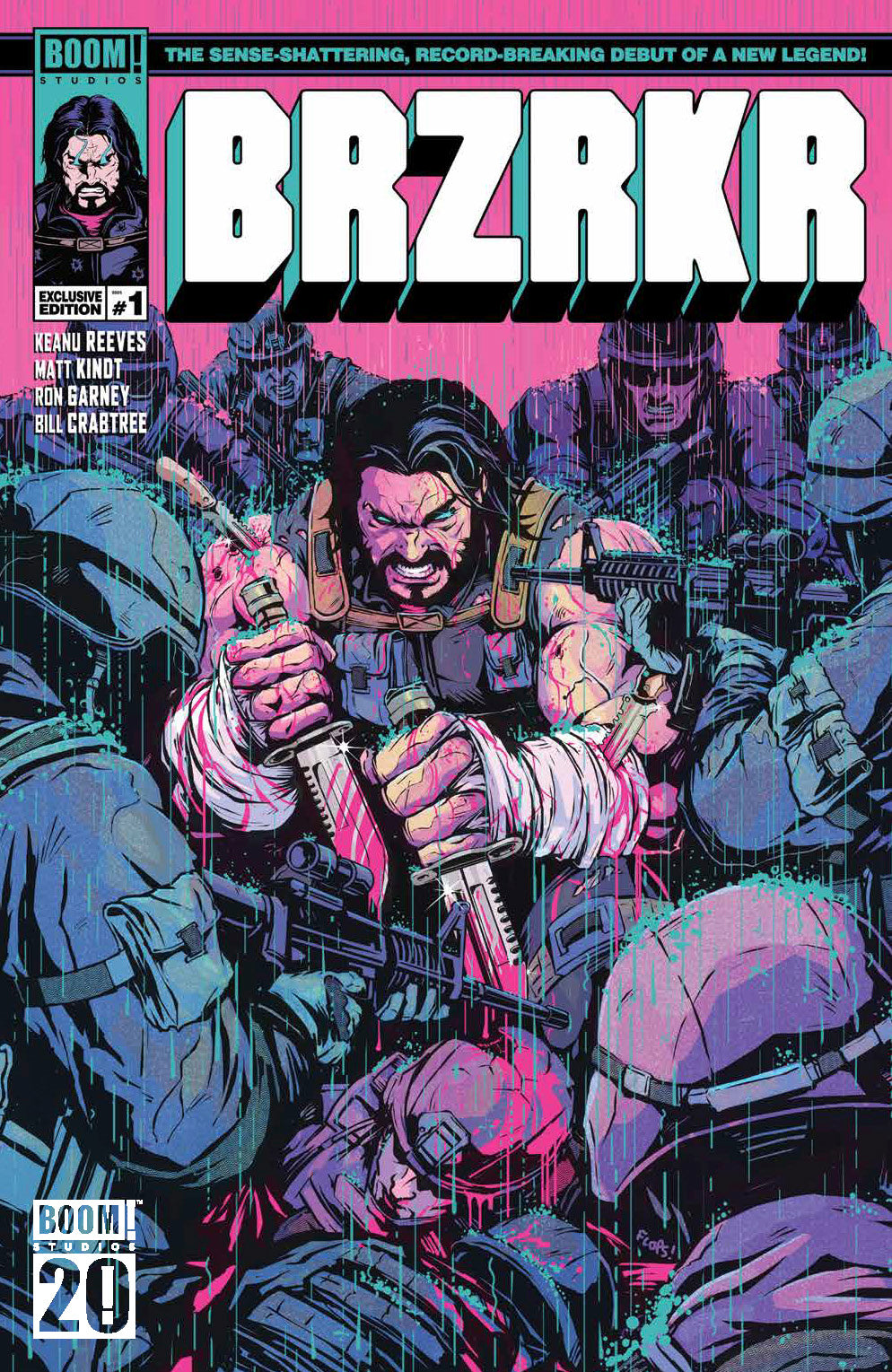 BRZRKR #1 BOOM! Direct Reserve Flops Convention Exclusive