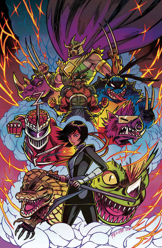 Mighty Morphin Power Rangers/ Teenage Mutant Ninja Turtles III #2 1:250 INCV