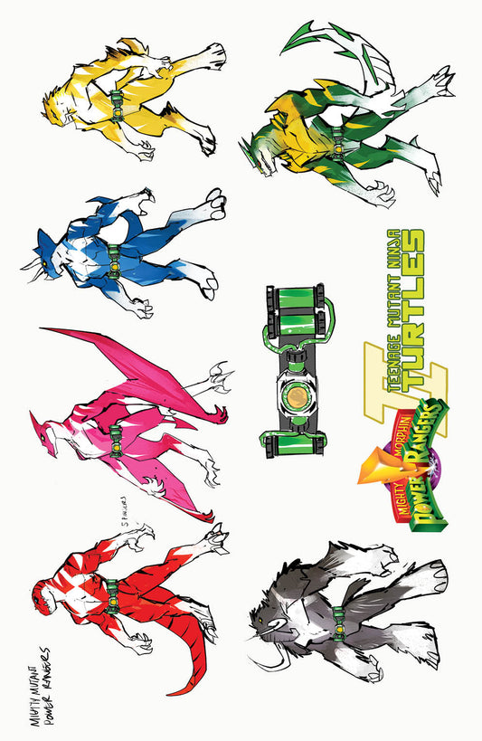 Mighty Morphin Power Rangers / Teenage Mutant Ninja Turtles II #5 BOOM! Direct Reserve Exclusive